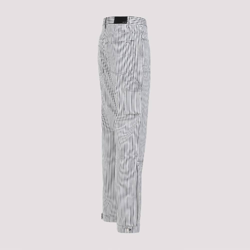 AMIRI  Pantaloni Carpenter in Cotone a Righe Nere Amiri Spedizione Gratuita
