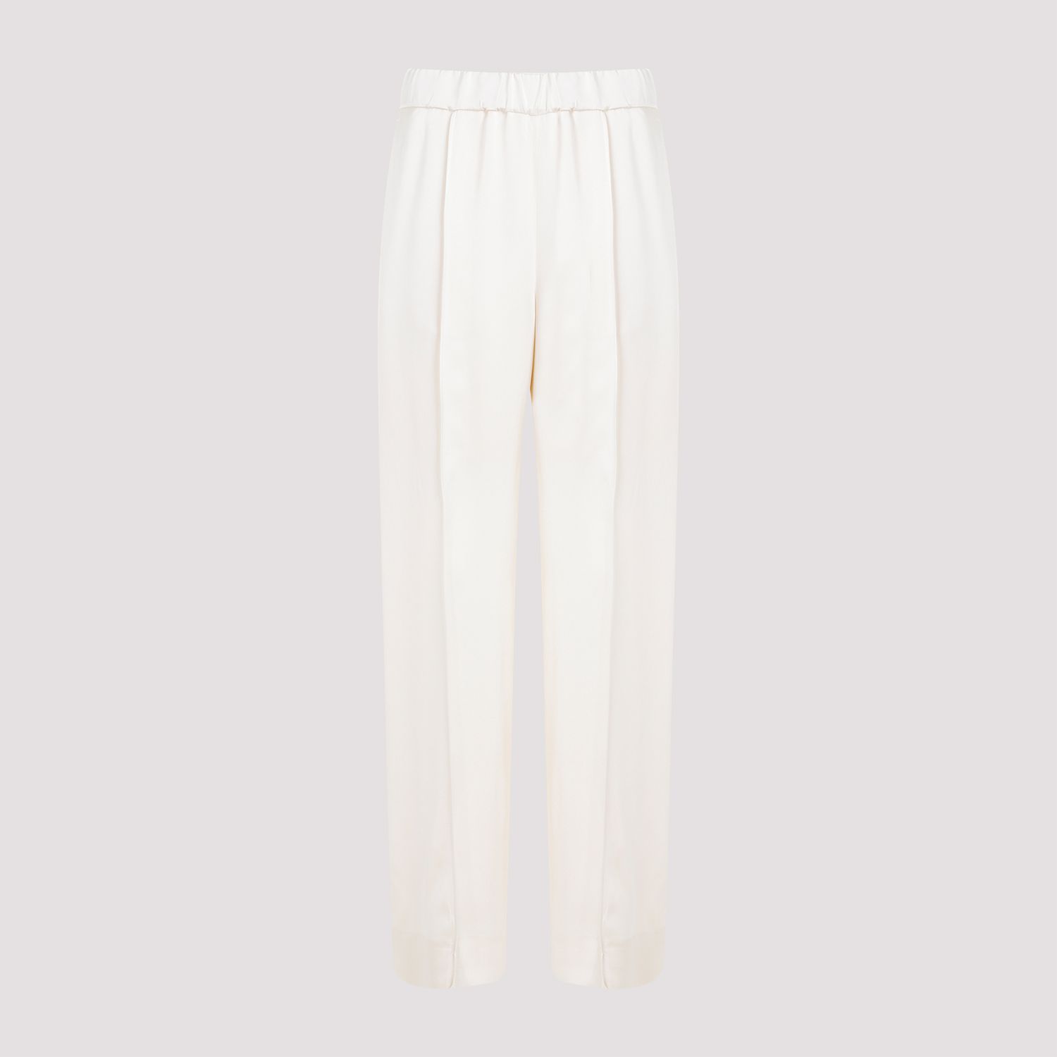JIL SANDER  Pantaloni Dritti Viscosa Color Carne da Donna JIL SANDER Fino Al -60%