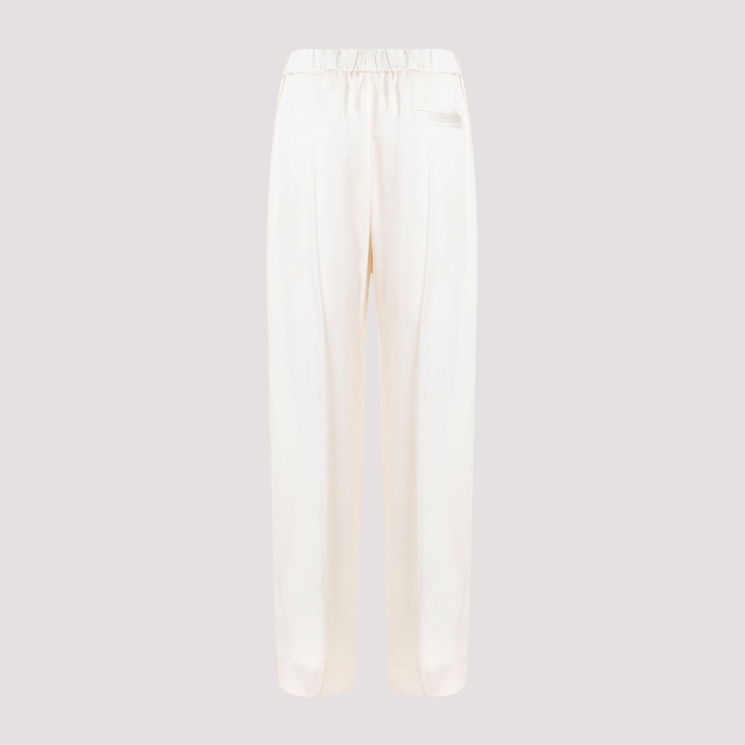 JIL SANDER  Pantaloni Dritti Viscosa Color Carne da Donna JIL SANDER Fino Al -60%