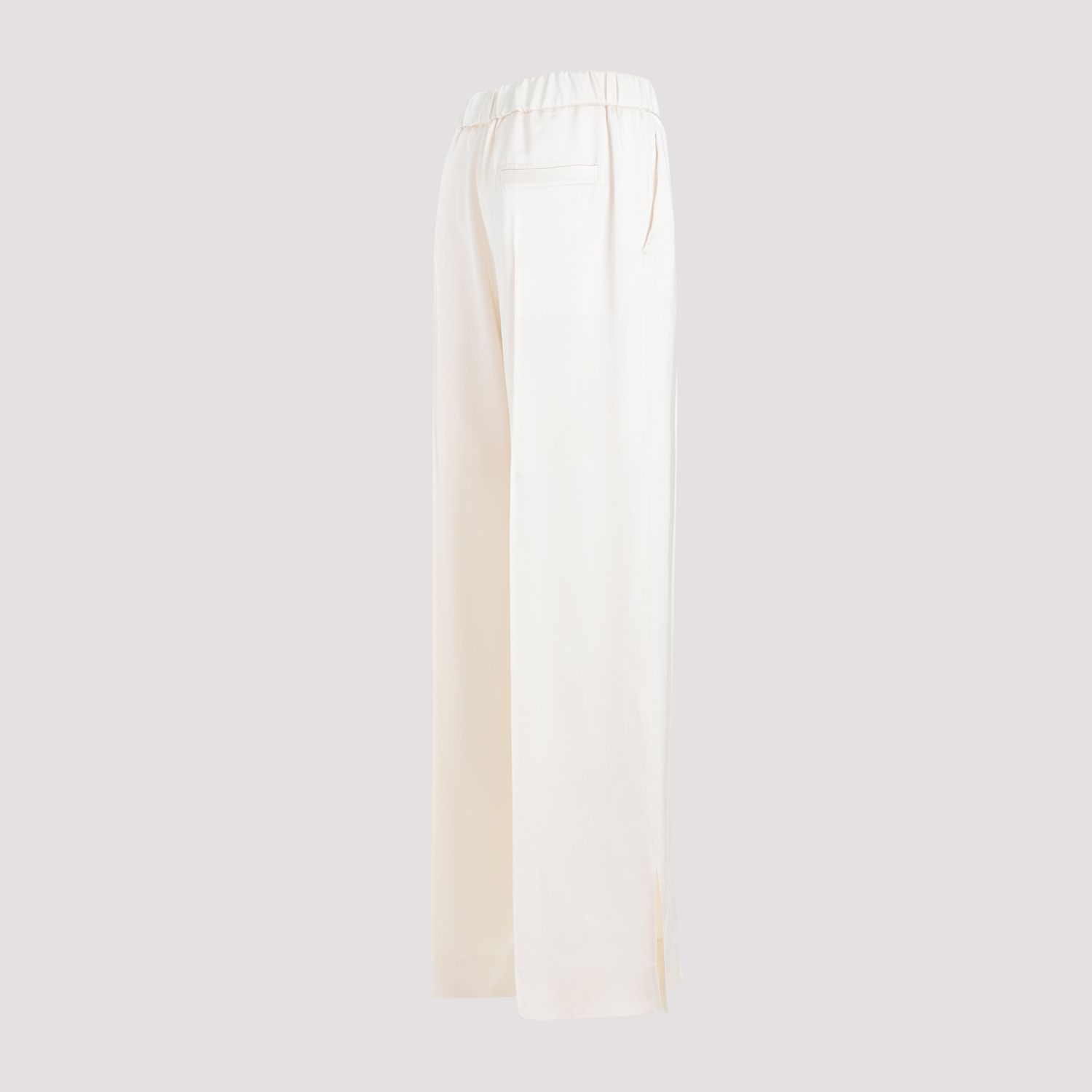 JIL SANDER  Pantaloni Dritti Viscosa Color Carne da Donna JIL SANDER Fino Al -60%