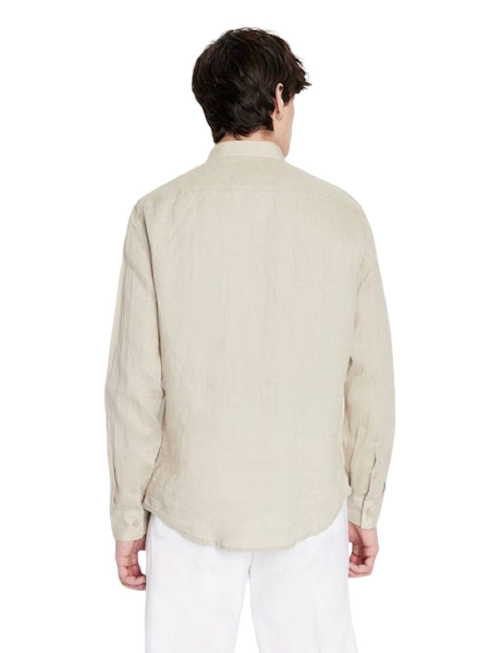 ARMANI EXCHANGE  Camicia di Lino Beige Uomo Armani Exchange Online