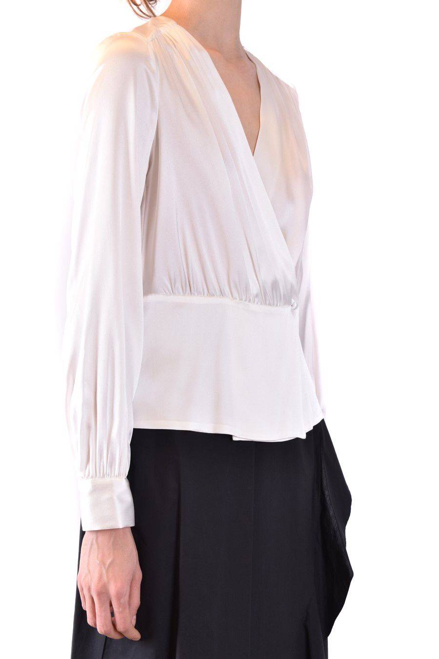 PINKO  Camicia Comfort Fit di Seta Bianca PINKO per Donna Offerte