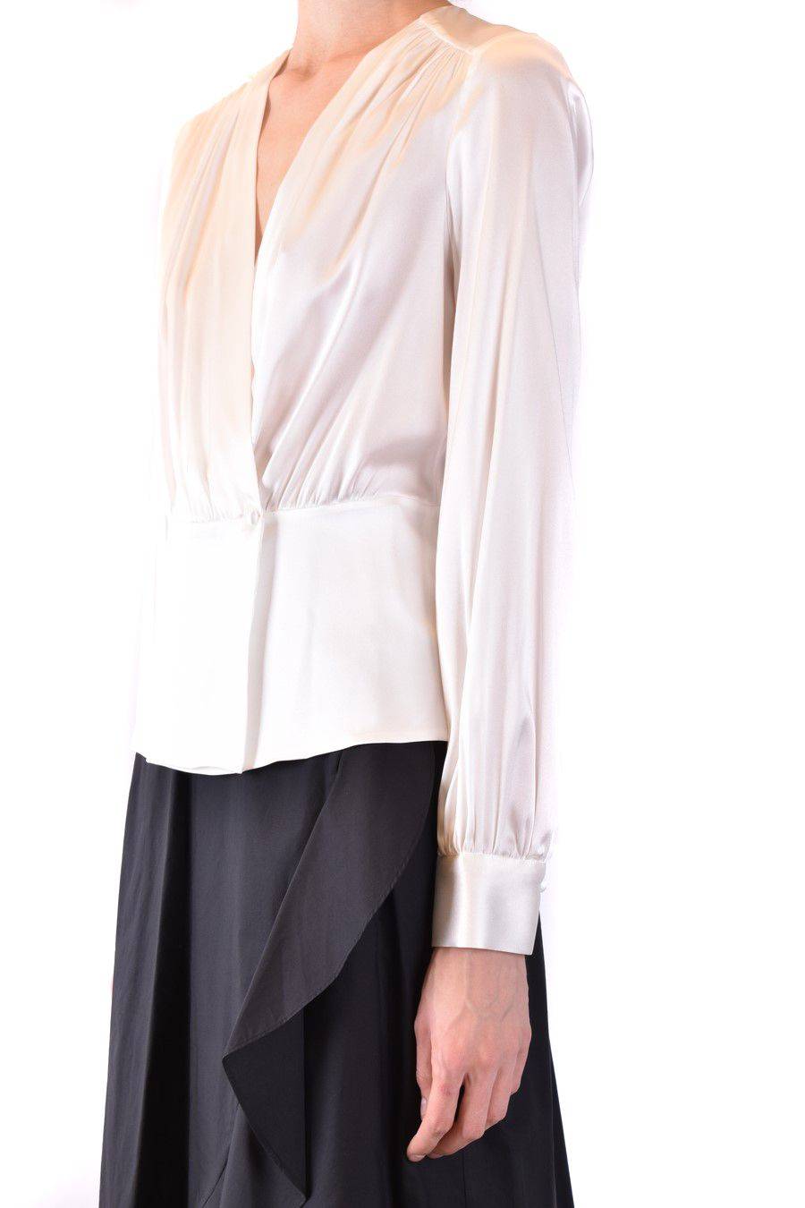 PINKO  Camicia Comfort Fit di Seta Bianca PINKO per Donna Offerte