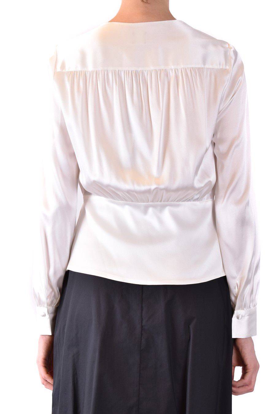 PINKO  Camicia Comfort Fit di Seta Bianca PINKO per Donna Offerte