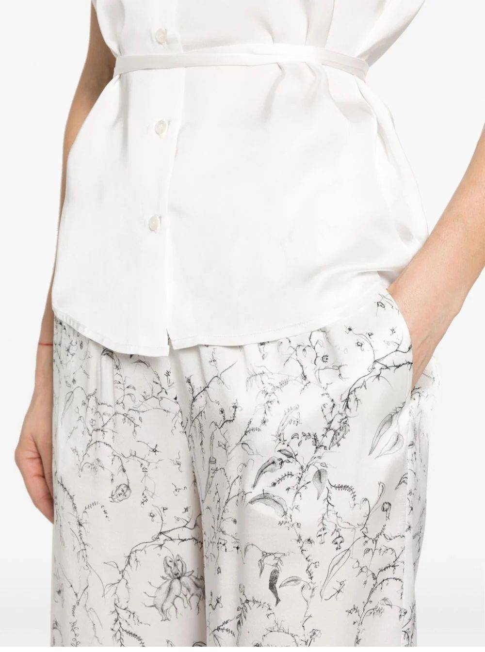 FABIANA FILIPPI  Pantaloni di Seta Bianchi da Donna Fabiana Filippi I Più Venduti