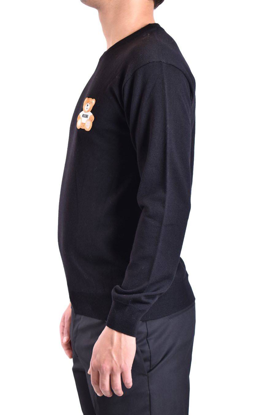 MOSCHINO  Maglione di Lana Nero Moschino Uomo V0902 7000555 Italia