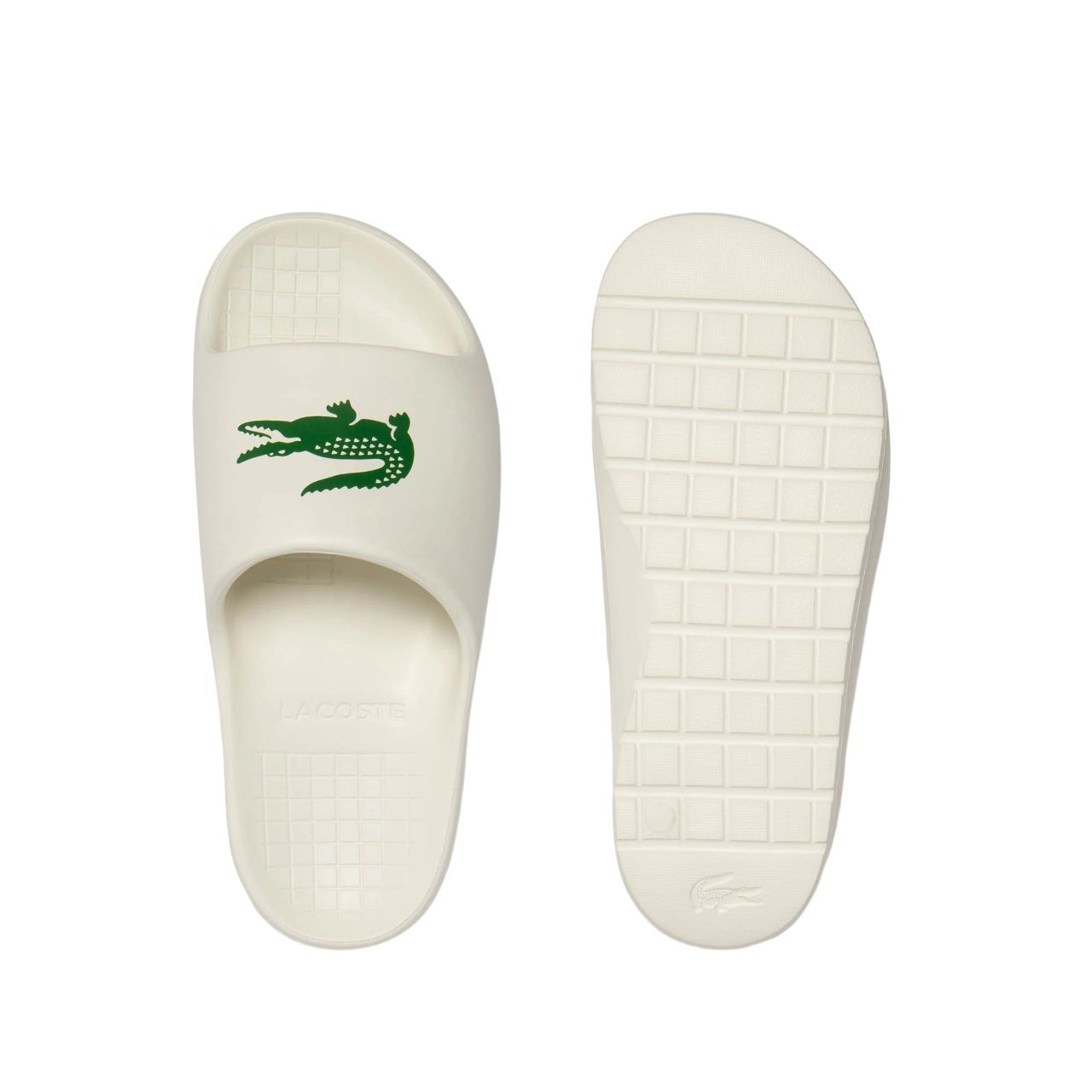 LACOSTE  Sandali Slide Lacoste Crema da Uomo - 100% Poliestere In Linea