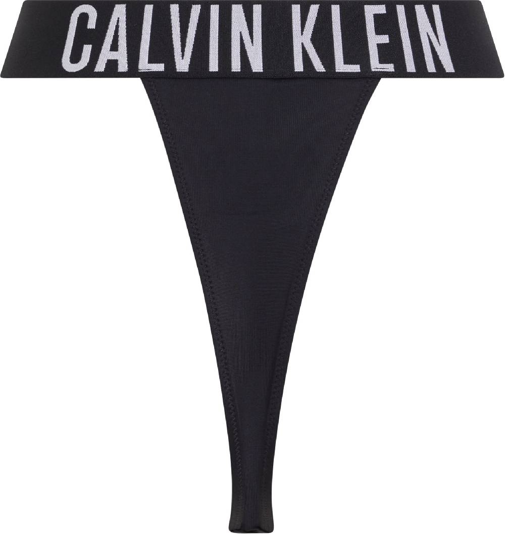 CALVIN KLEIN  Slip Bikini Calvin Klein Nero a Vita Alta Qualità Garantita