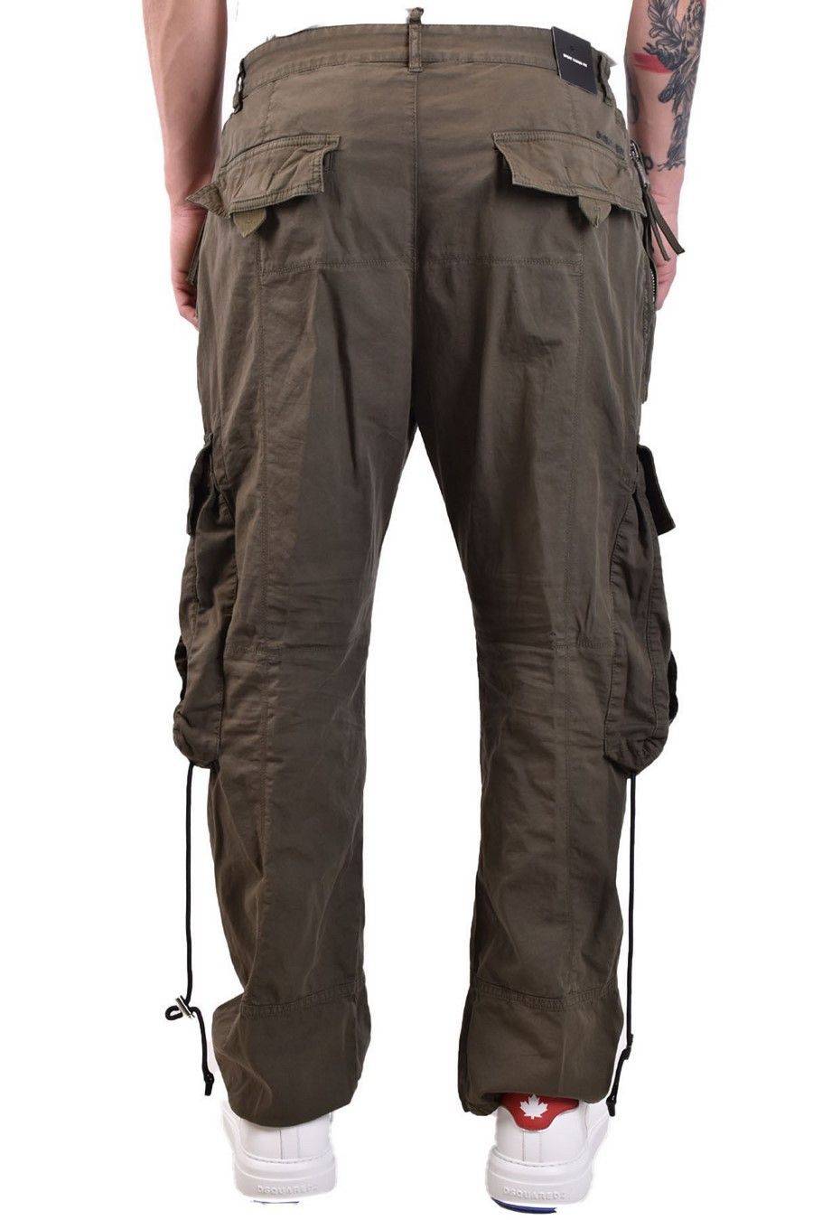 DSQUARED2  Pantaloni Verdi Elasticizzati da Uomo DSQUARED2 Sconto