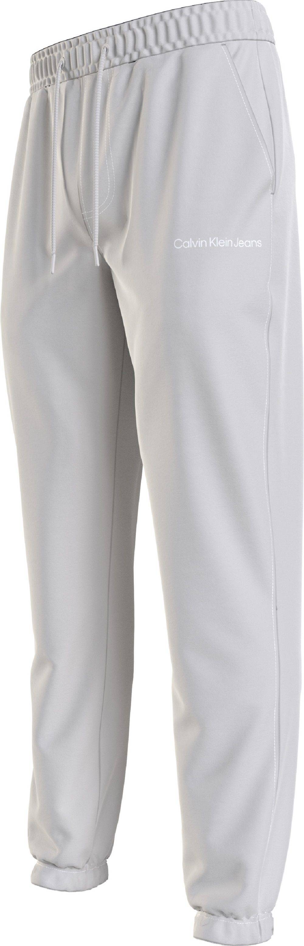 CALVIN KLEIN  Pantaloni Uomo Grigi in Cotone Calvin Klein Economico