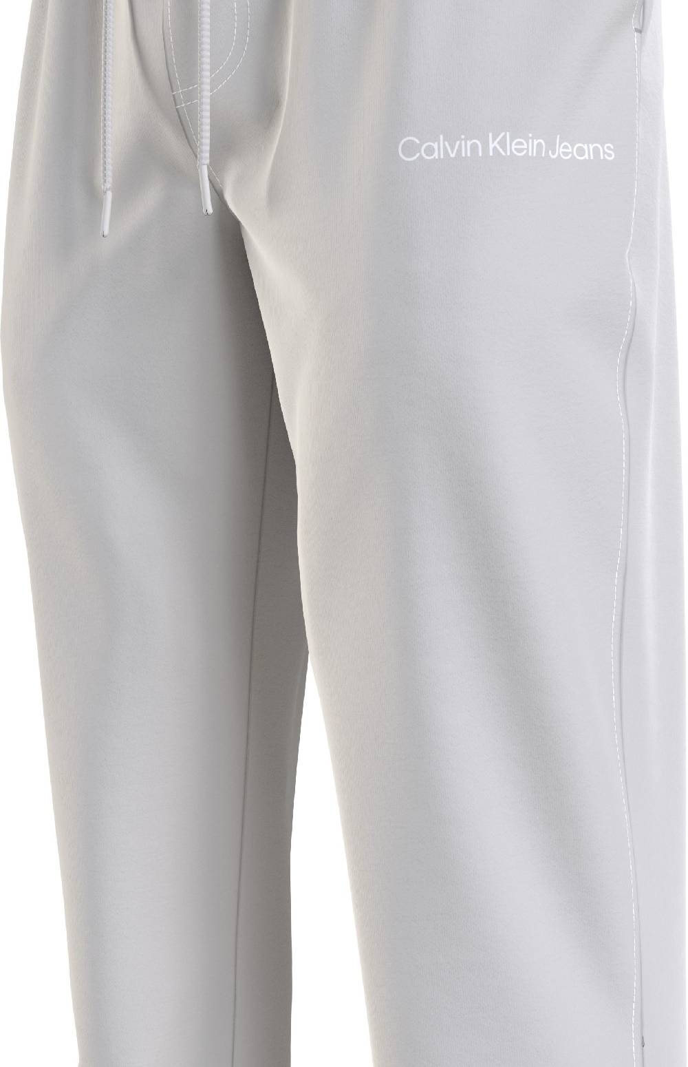CALVIN KLEIN  Pantaloni Uomo Grigi in Cotone Calvin Klein Economico