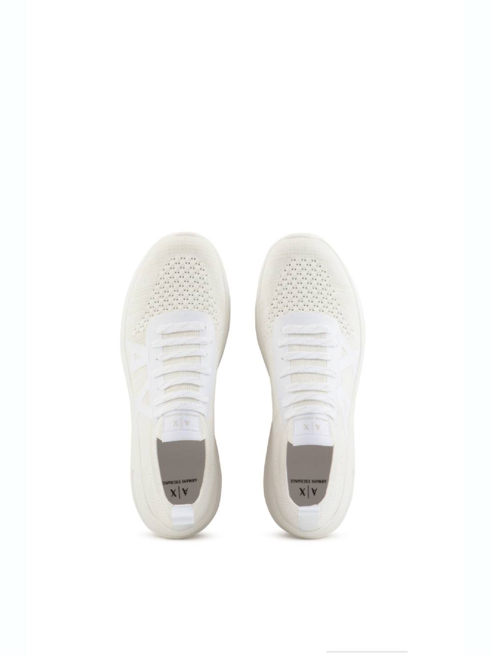 ARMANI EXCHANGE  Sneakers Bianche in Pelle da Uomo Armani Exchange Offerte