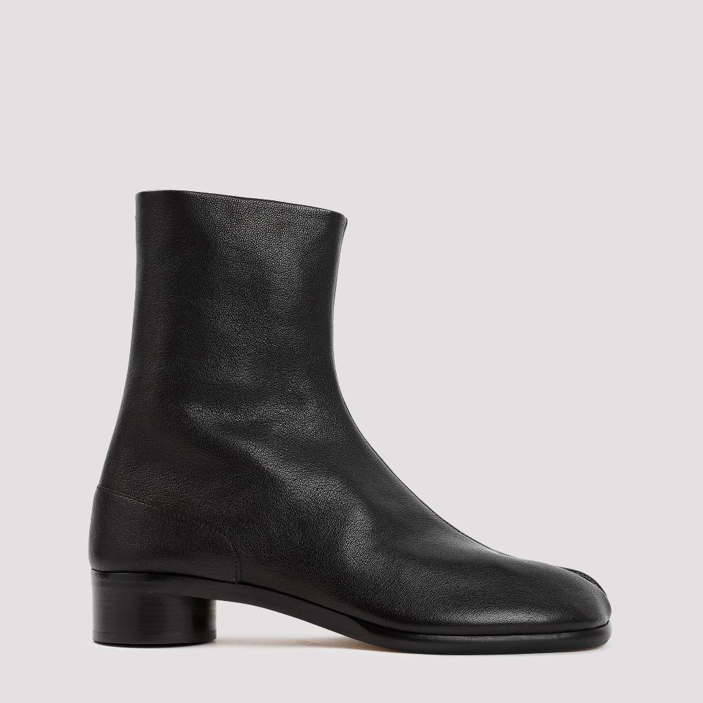 MAISON MARGIELA  Stivaletti Tabi Maison Margiela in Pelle Nera - Tacco 3cm Vendita Calda