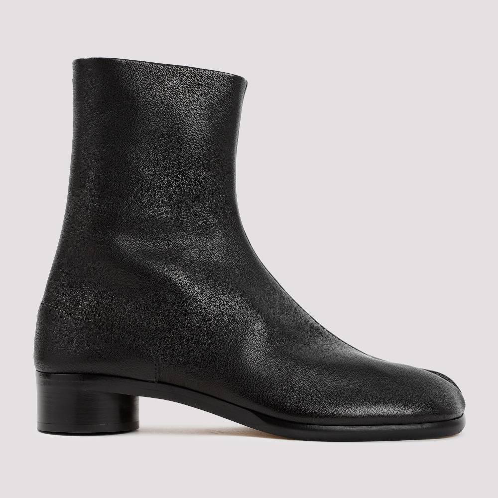 MAISON MARGIELA  Stivaletti Tabi Maison Margiela in Pelle Nera - Tacco 3cm Vendita Calda