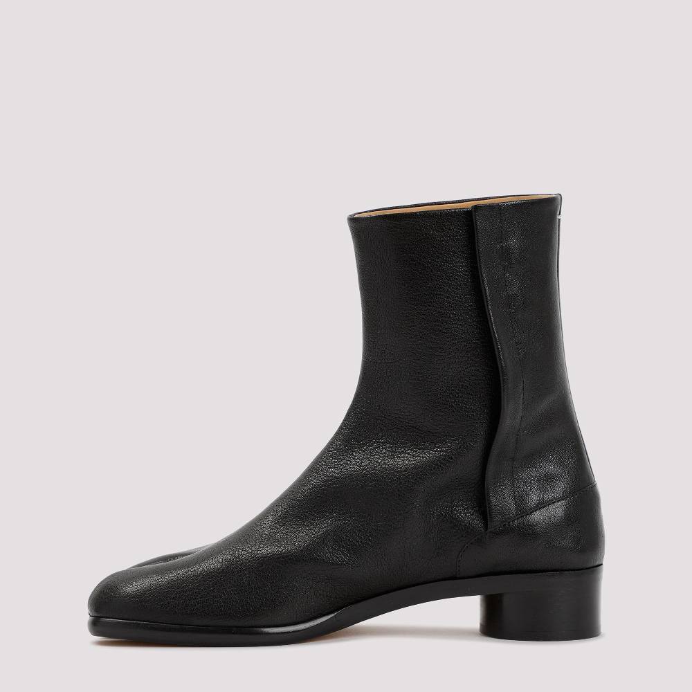MAISON MARGIELA  Stivaletti Tabi Maison Margiela in Pelle Nera - Tacco 3cm Vendita Calda