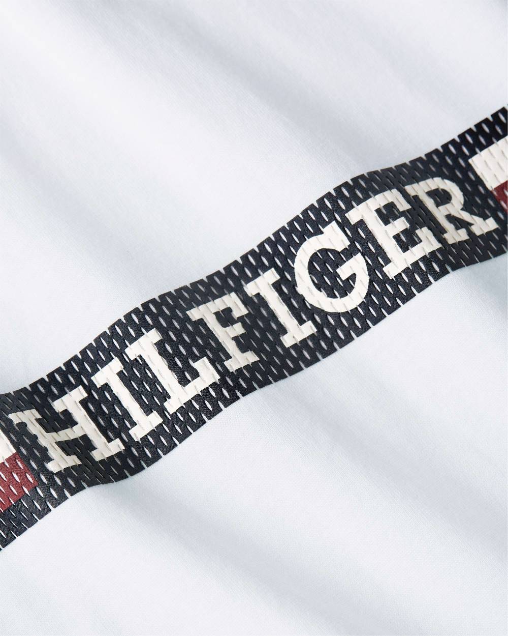 TOMMY HILFIGER  T-Shirt da Uomo Tommy Hilfiger in Cotone Bianco Italy