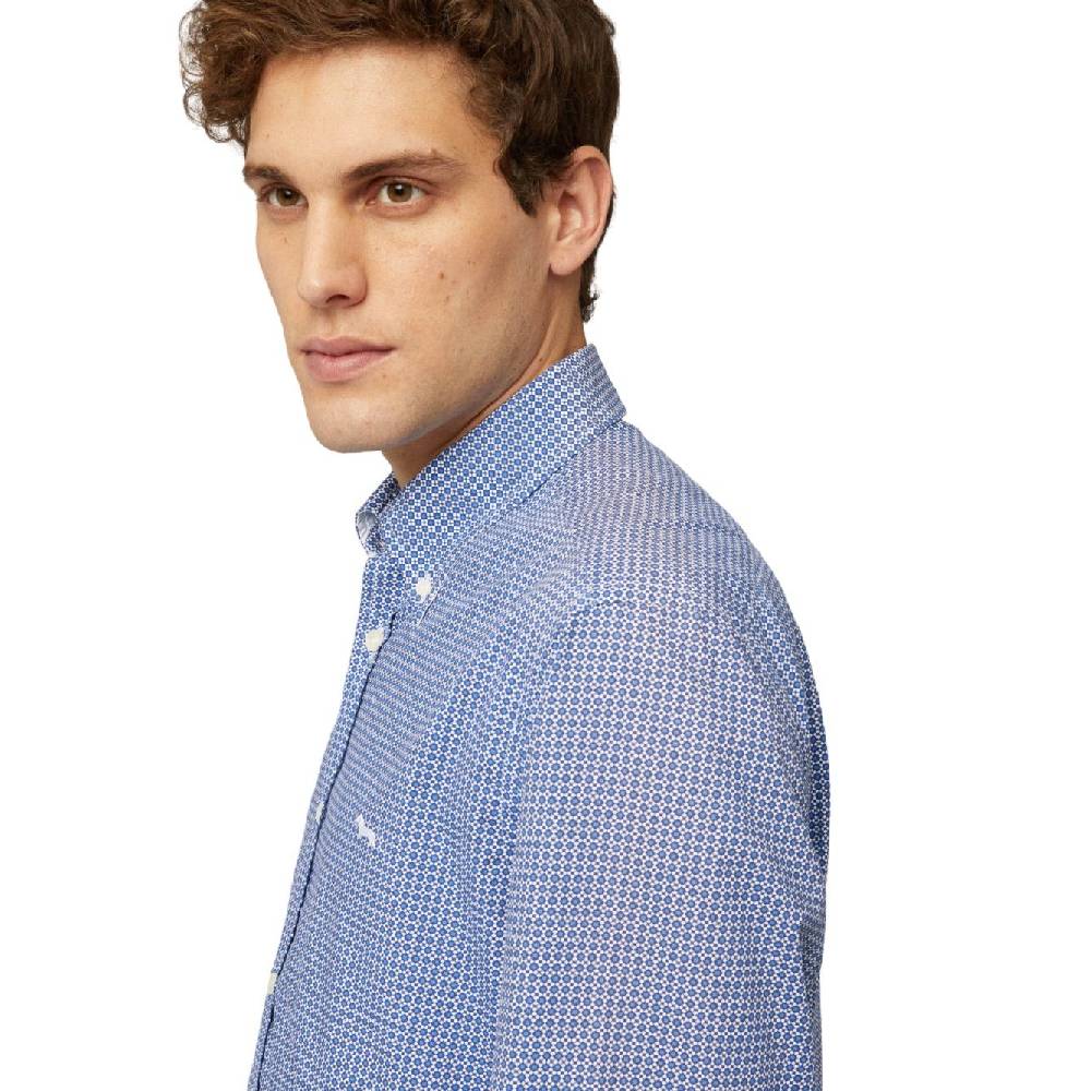 HARMONT & BLAINE  Camicia Uomo Harmont & Blaine Cotone Blu China 2025