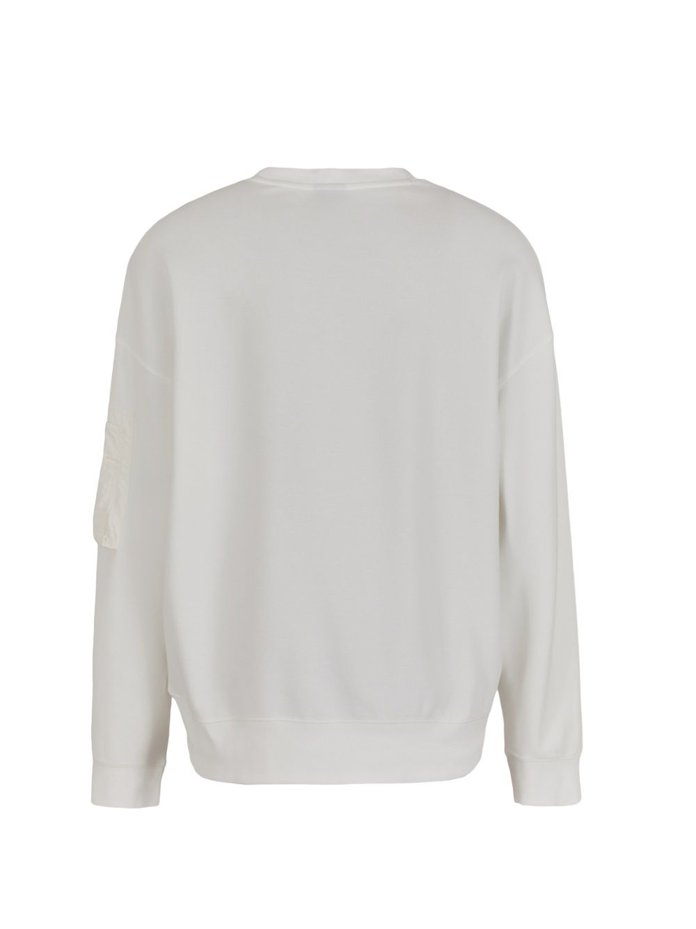 ARMANI EXCHANGE  Felpa Bianca in Cotone Misto Uomo Armani Exchange Nuovo