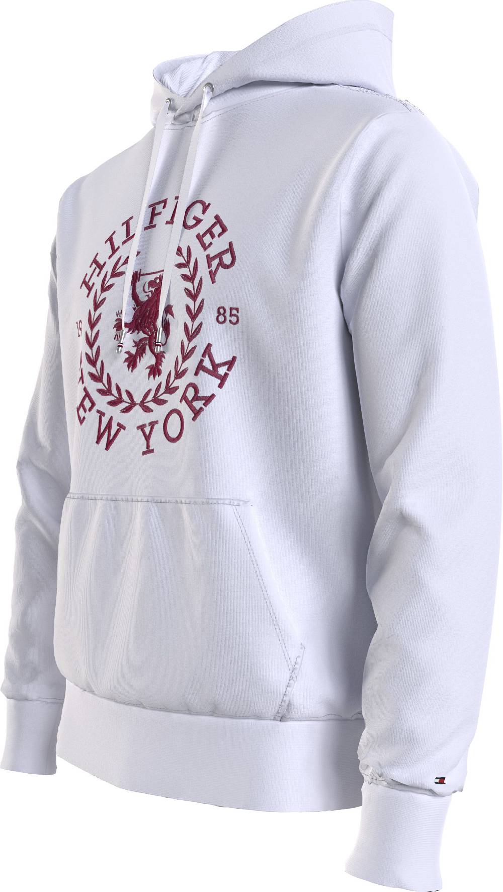 TOMMY HILFIGER  Felpa con Cappuccio Bianca in Cotone da Uomo Tommy Hilfiger Vendita