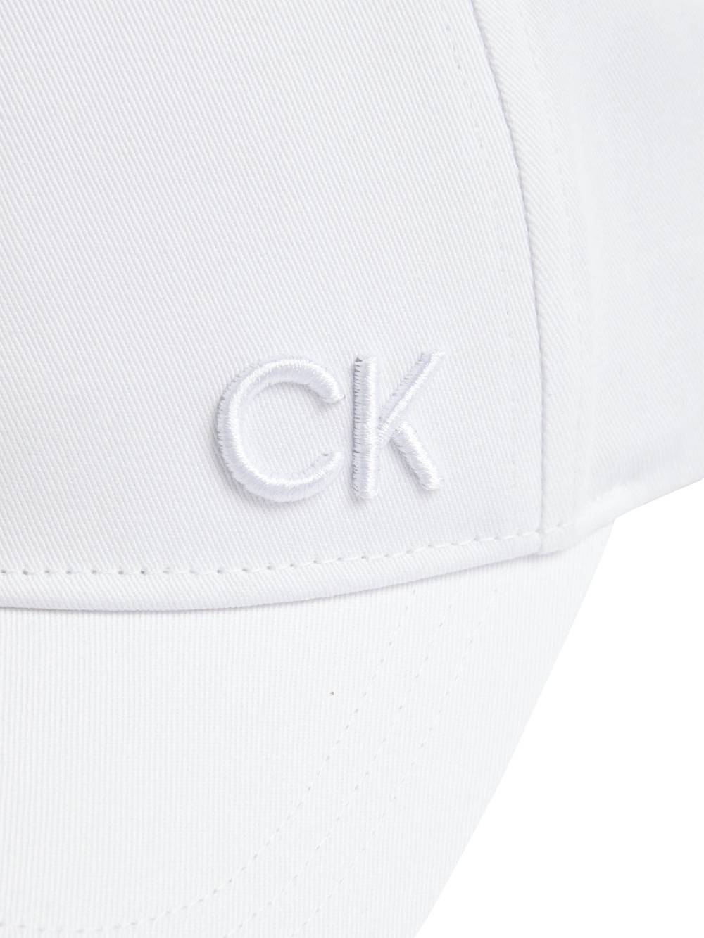 CALVIN KLEIN  Cappello di Cotone Biologico Bianco Calvin Klein - Accessori Donna Fino Al -60%