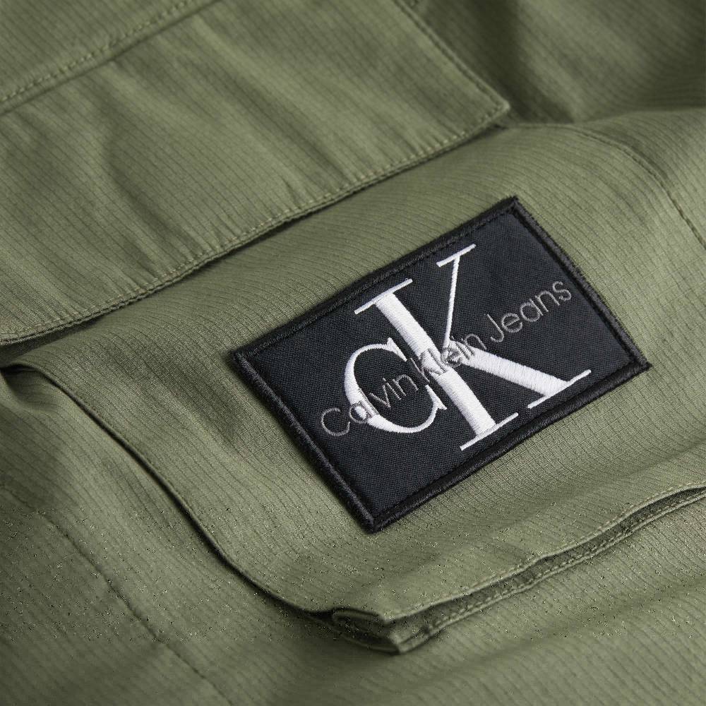 CALVIN KLEIN  Giacca Verde in Cotone Stretch Uomo Calvin Klein Prezzo Ridotto