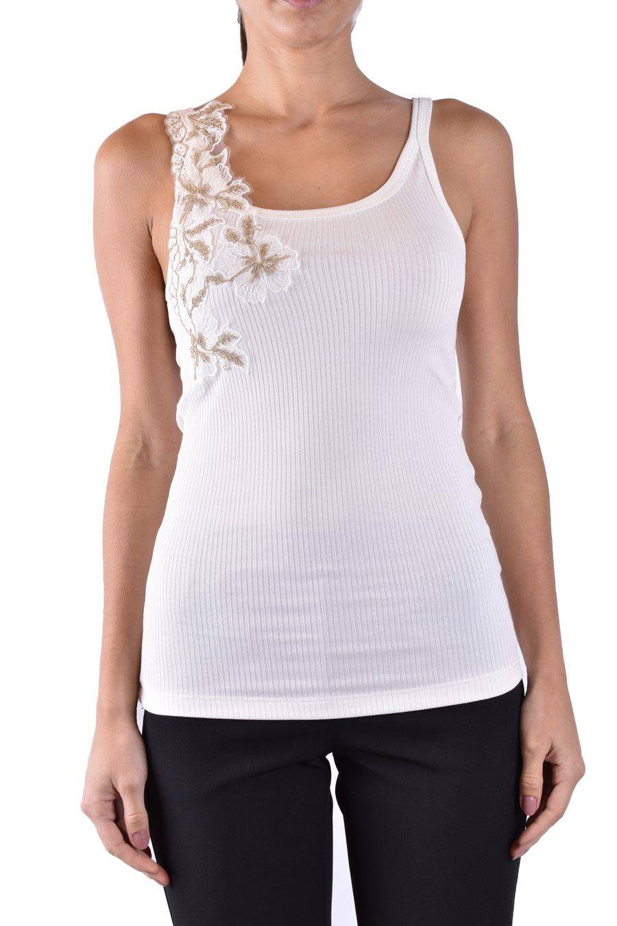ERMANNO SCERVINO  Maglia Cotone Bianco Avorio Ermanno Scervino Donna Presa