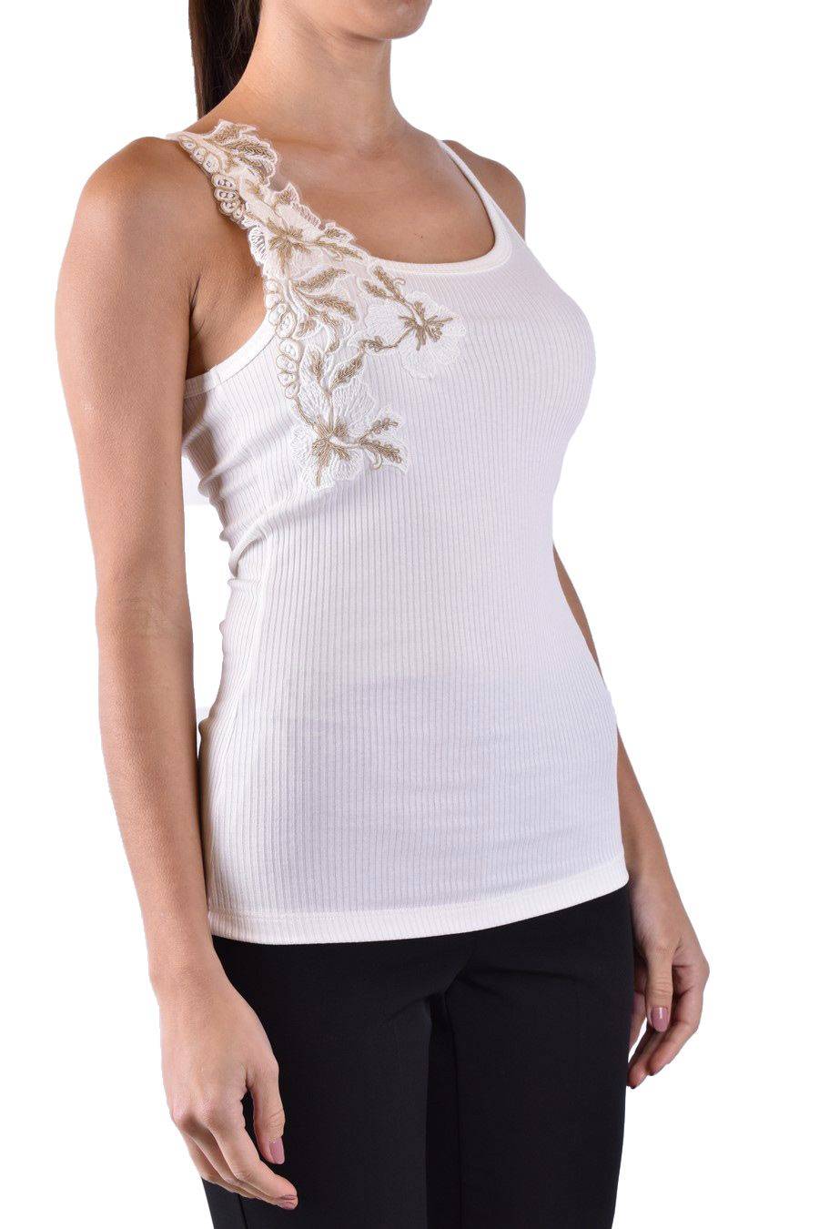 ERMANNO SCERVINO  Maglia Cotone Bianco Avorio Ermanno Scervino Donna Presa