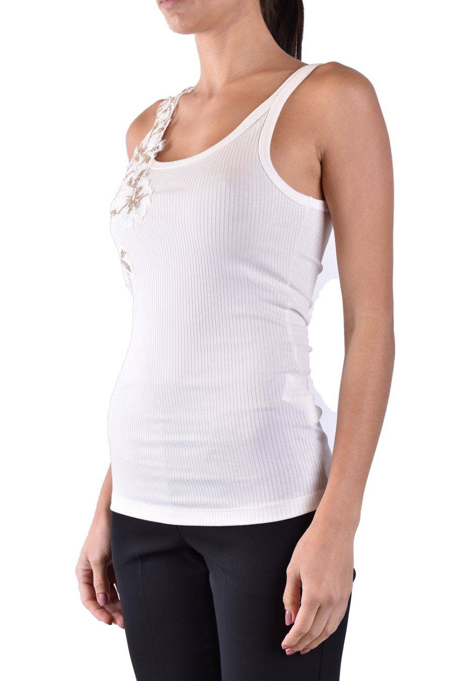 ERMANNO SCERVINO  Maglia Cotone Bianco Avorio Ermanno Scervino Donna Presa