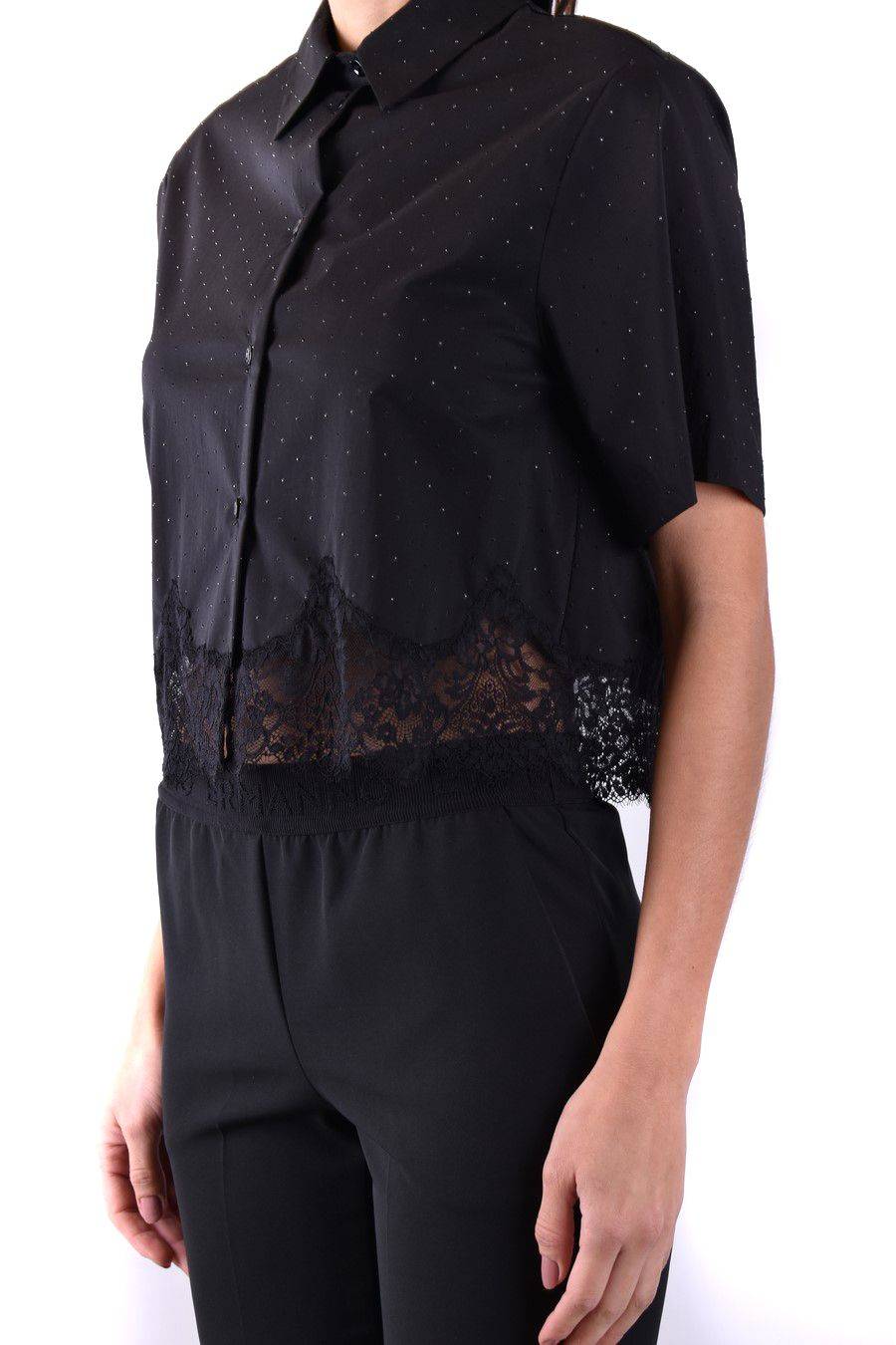 ERMANNO SCERVINO  Camicia Nera in Cotone Ermanno Scervino da Donna Vendita Economica
