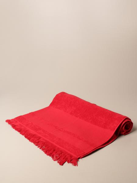 COLMAR  Asciugamano da Spiaggia Rosso in Cotone Unisex Colmar con Frange Vendite Flash