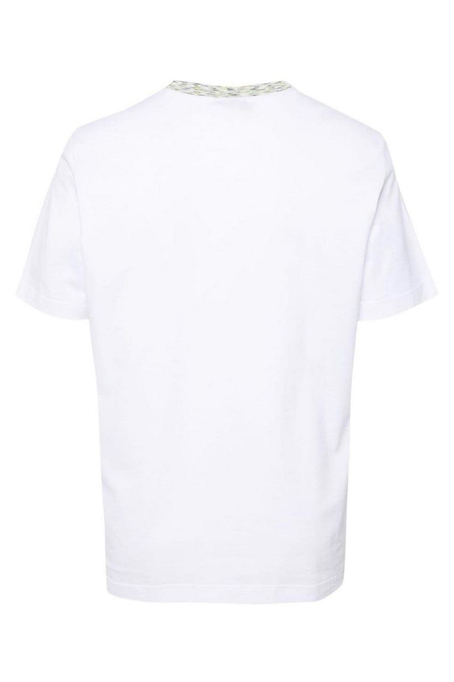 MISSONI  T-Shirt Bianca in Cotone Missoni Uomo UC22SL01-BJ0002-AS01BF In Saldo