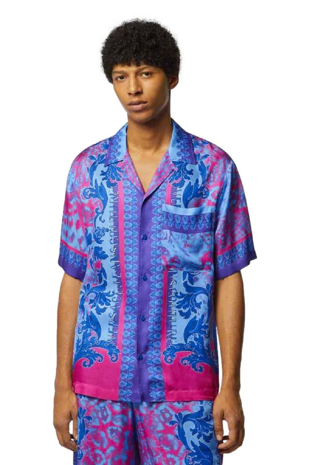VERSACE JEANS COUTURE  Camicia Uomo Multicolore in Viscosa Versace Jeans Couture Vendita