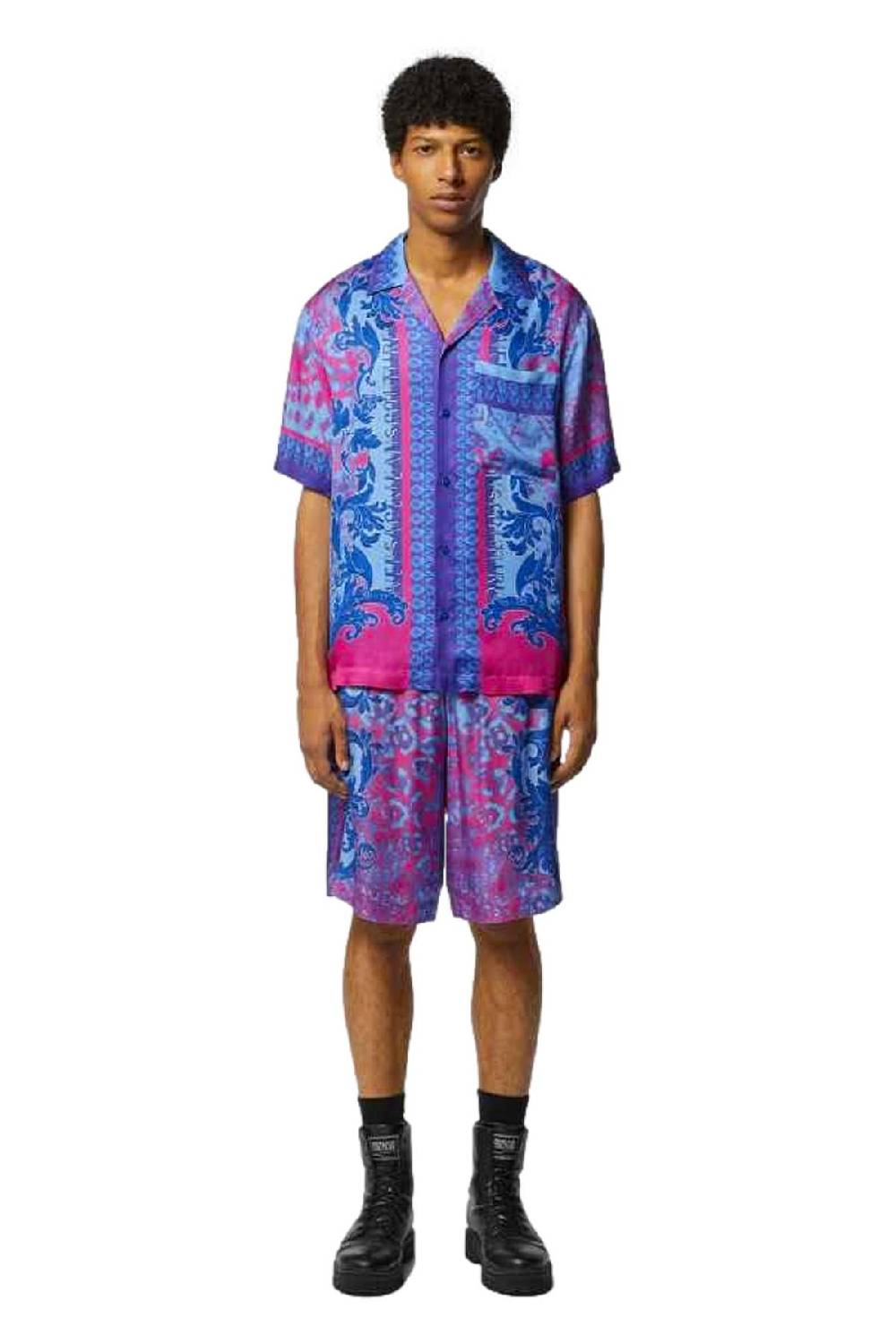 VERSACE JEANS COUTURE  Camicia Uomo Multicolore in Viscosa Versace Jeans Couture Vendita