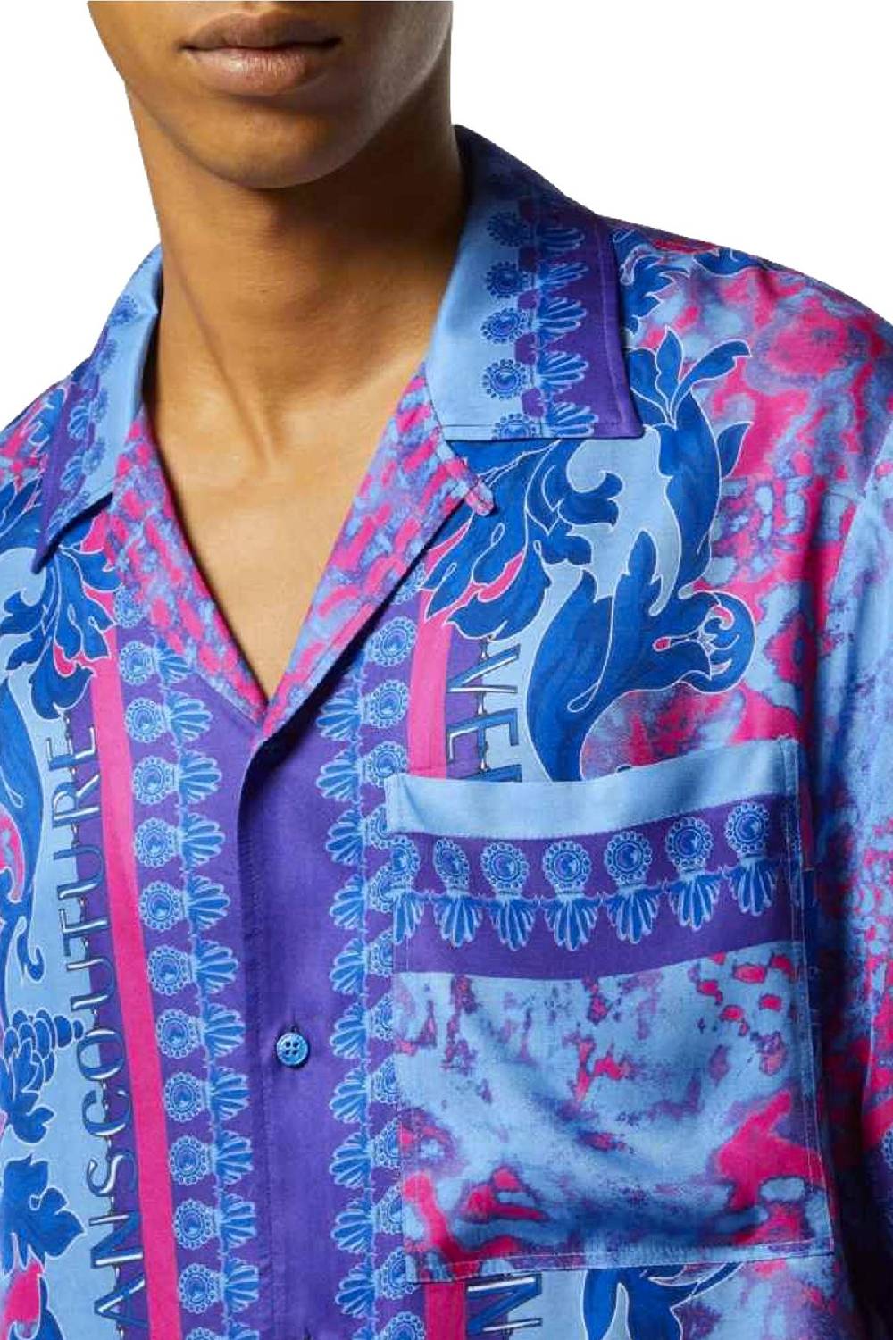 VERSACE JEANS COUTURE  Camicia Uomo Multicolore in Viscosa Versace Jeans Couture Vendita