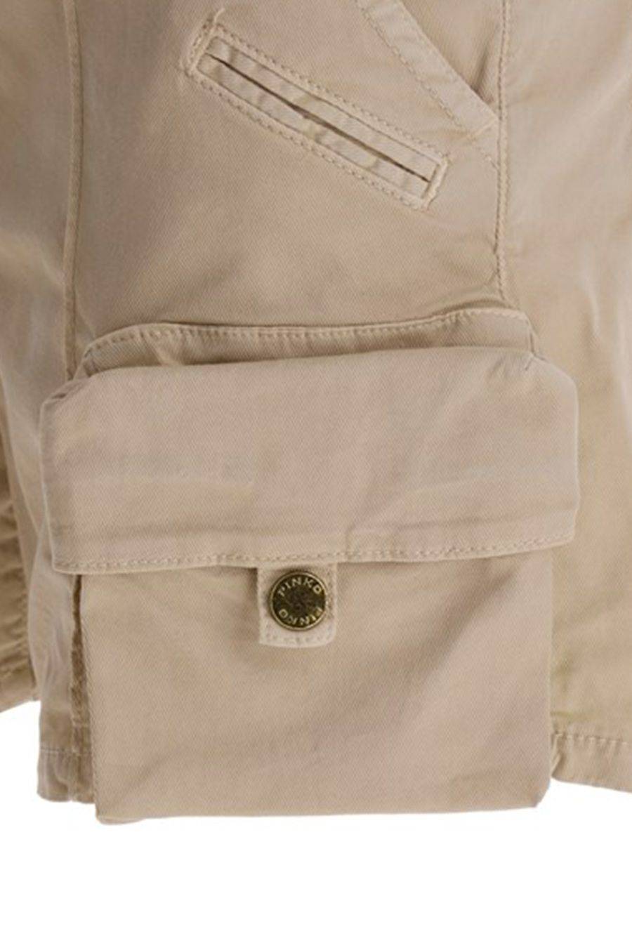 PINKO  Pantaloni PINKO Beige in Cotone da Donna Spedizione Gratuita