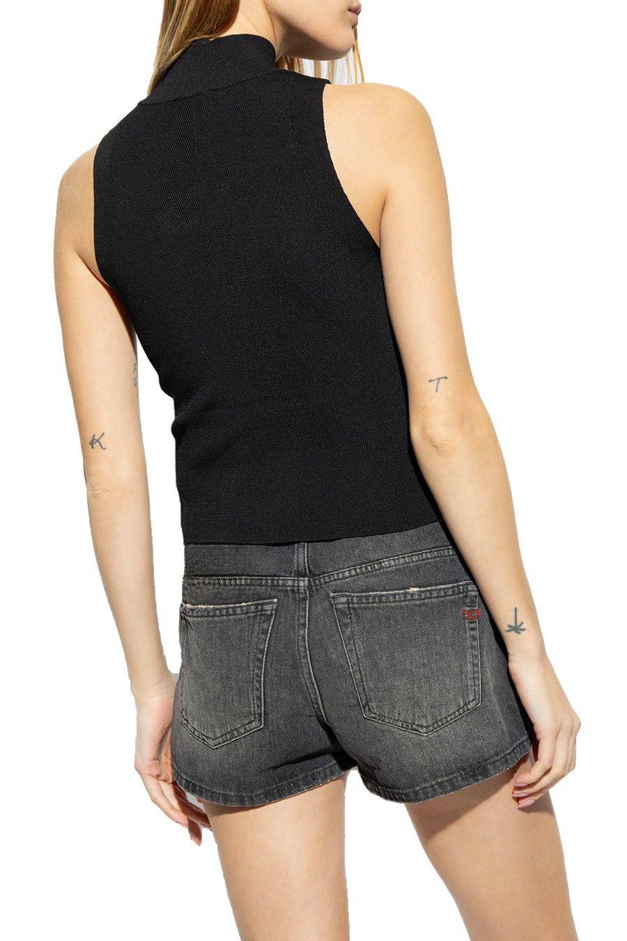 DIESEL  Top Nero in Cotone Diesel da Donna - A13020 0DLAX9XX Pezzi Unici