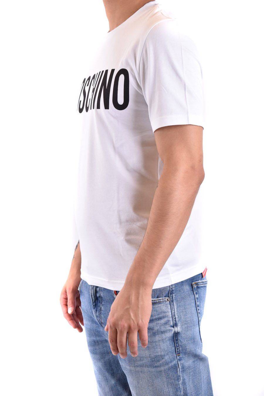 MOSCHINO  Polo Bianca in Cotone da Uomo Moschino A0702 20391001 Soddisfazione Garantita