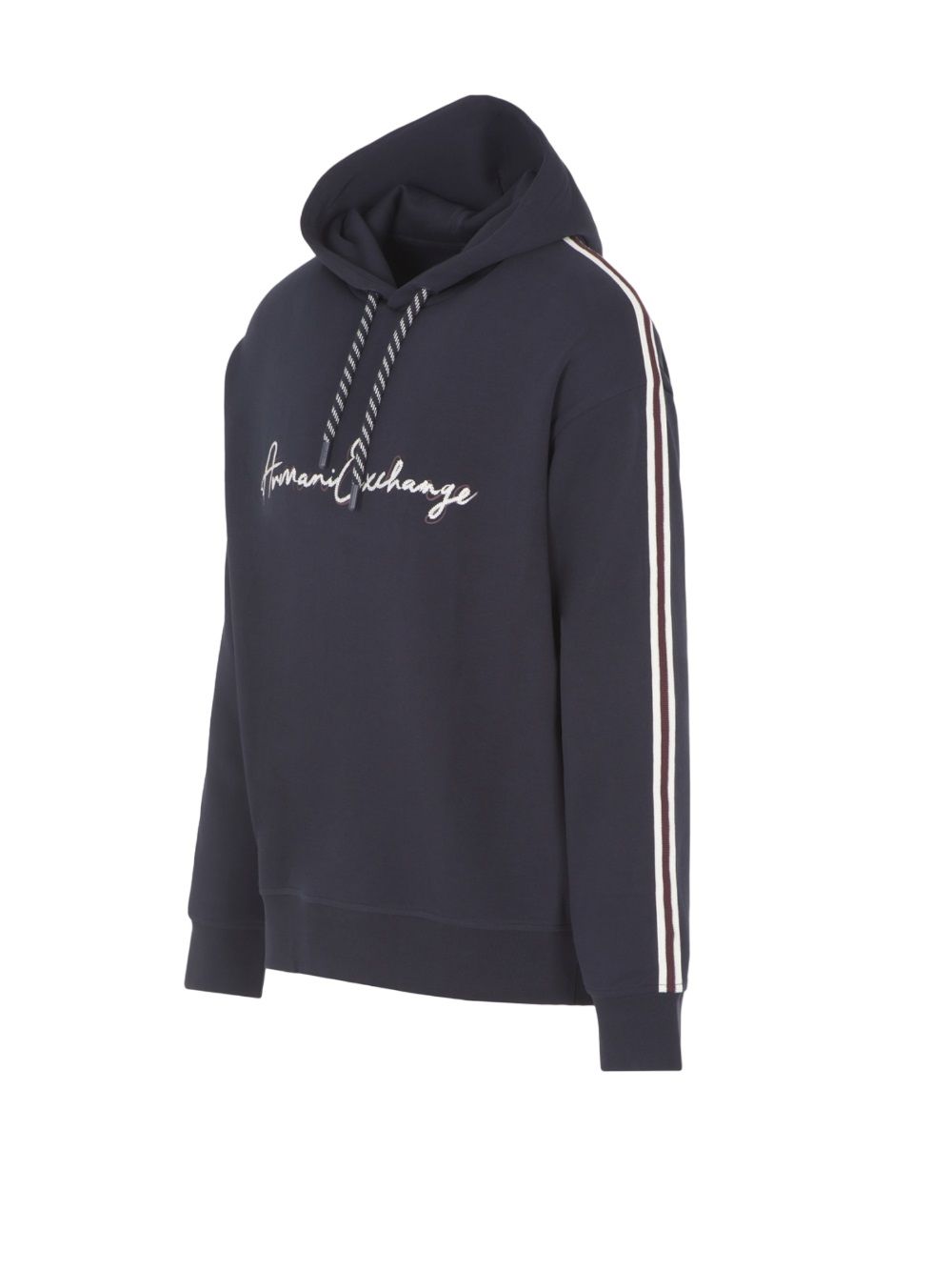 ARMANI EXCHANGE  Felpa con Cappuccio in Cotone Blu - Armani Exchange Uomo Acquista Ora