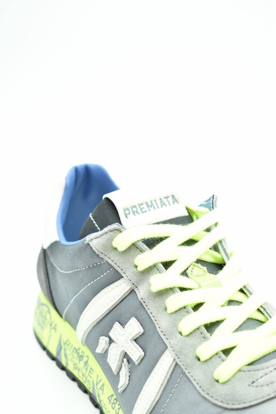 PREMIATA  Sneakers di Pelle Multicolore Premiata Lucy per Uomo Fino Al -60%