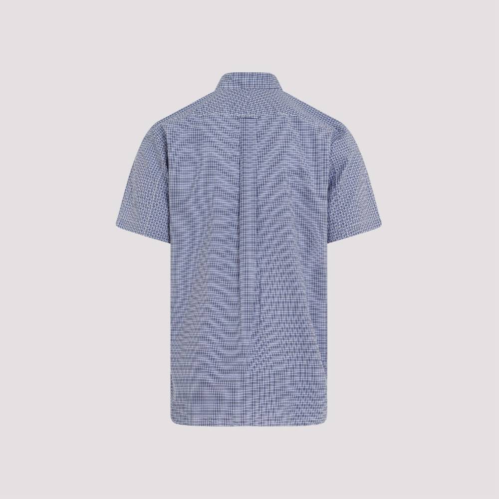 JUNYA WATANABE  Camicia Patchwork Blu in Cotone da Uomo Junya Watanabe Affare Del Giorno