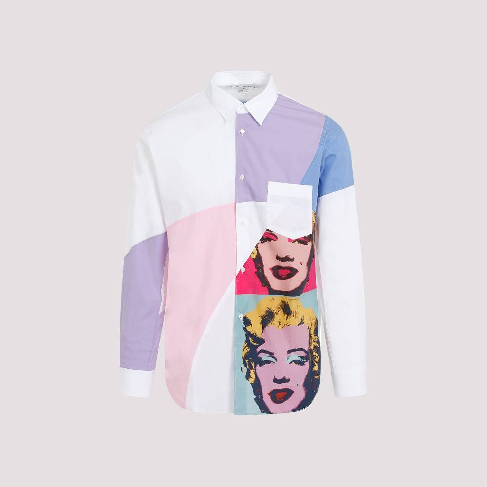 COMME DES GARÇONS SHIRT  Camicia Poplin Patchwork Andy Warhol da Uomo Comme des Garçons Convenienza
