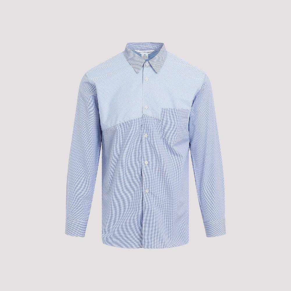 COMME DES GARÇONS SHIRT  Camicia a Righe Blu Cotone Comme Des Garçons Uomo Novità