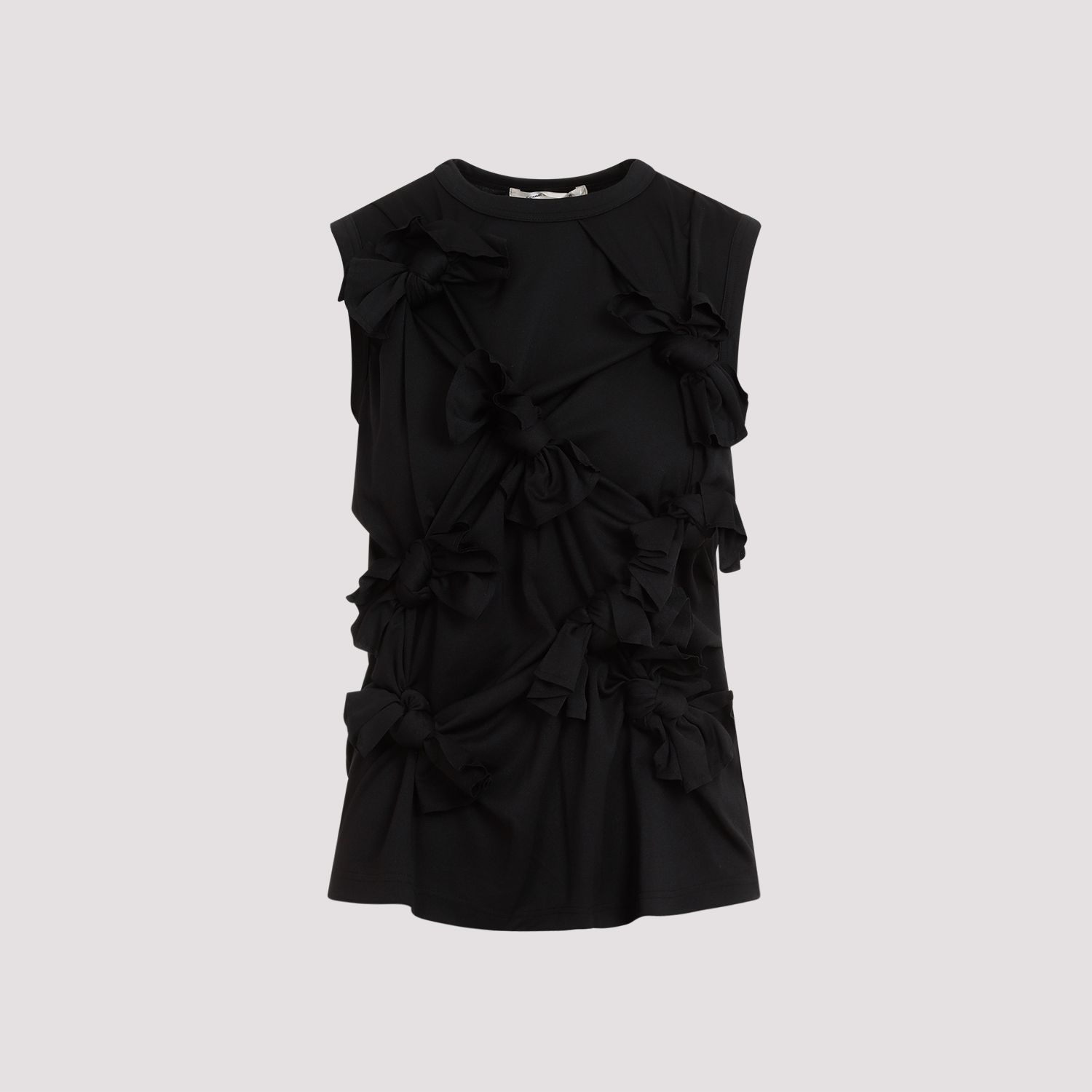 COMME DES GARÇONS  Top Senza Maniche Nero Annodato Comme des Garçons - Poliestere Presa