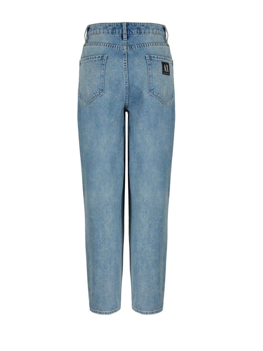 ARMANI EXCHANGE  Jeans di Cotone Blu da Donna Armani Exchange Sconto