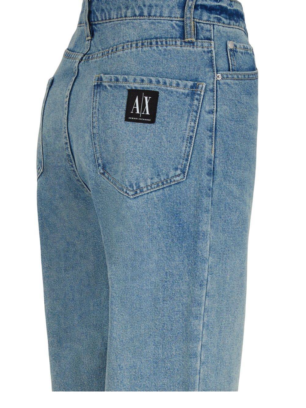 ARMANI EXCHANGE  Jeans di Cotone Blu da Donna Armani Exchange Sconto