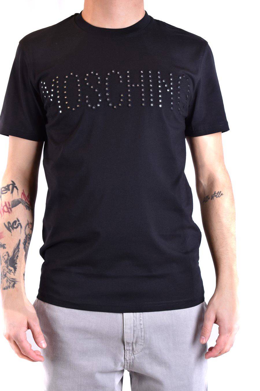 MOSCHINO  T-Shirt Classica in Cotone Nero Moschino Uomo Hotsell