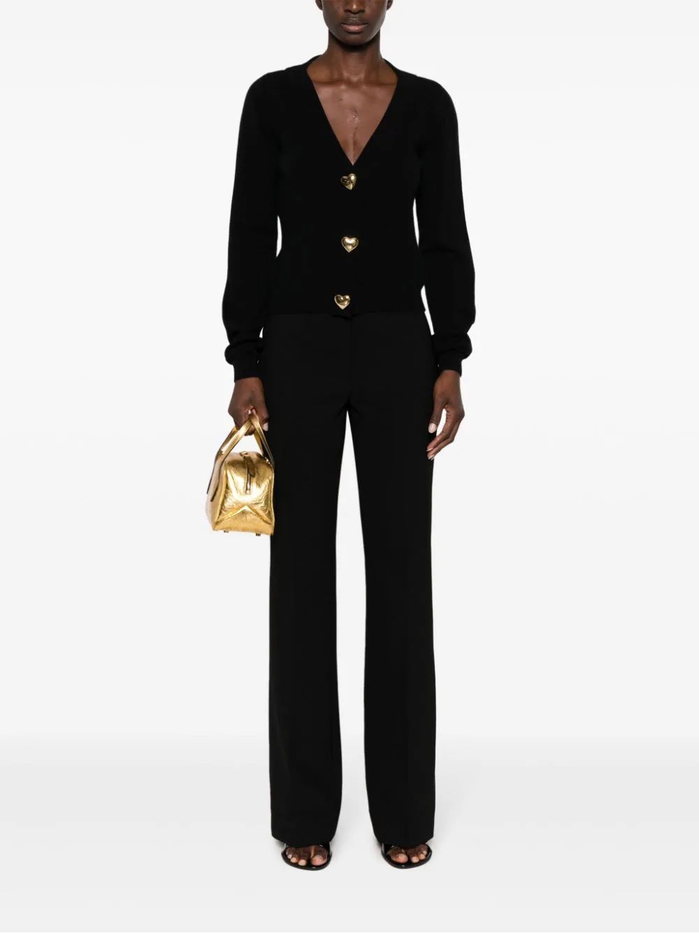 MOSCHINO  Pantaloni Eleganti Neri MOSCHINO da Donna Vendita Calda