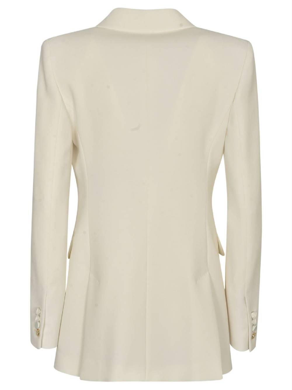 MAX MARA PIANOFORTE  Giacca in Crepe Satin Bianco Max Mara Pianoforte Vendita Economica