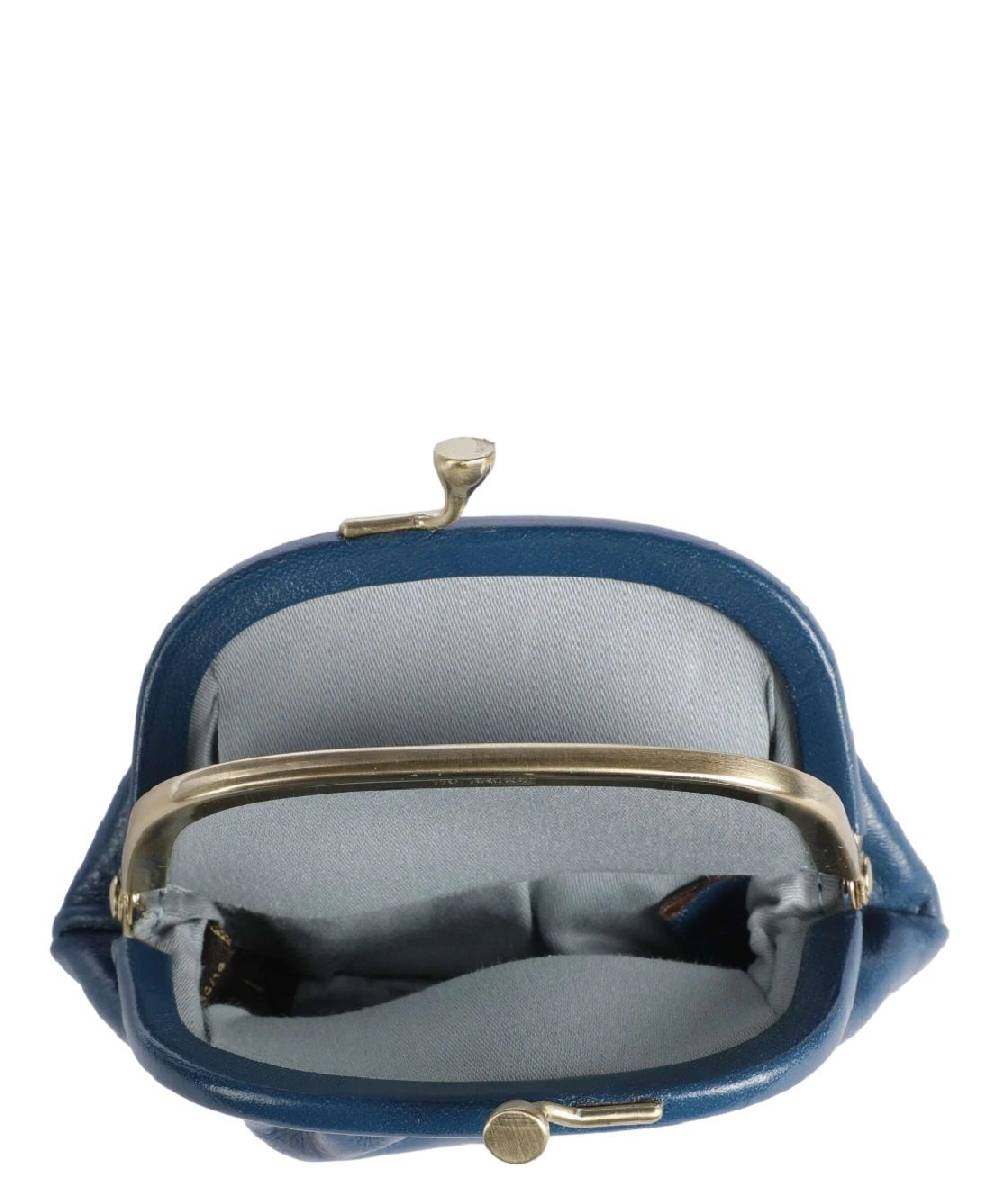 THE BRIDGE  Portamonete Elegante in Pelle Blu di The Bridge Vendite Flash
