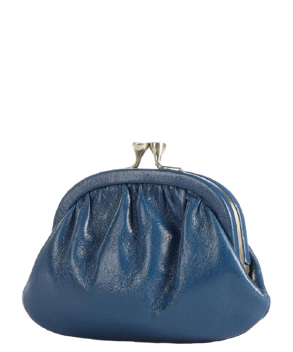 THE BRIDGE  Portamonete Elegante in Pelle Blu di The Bridge Vendite Flash